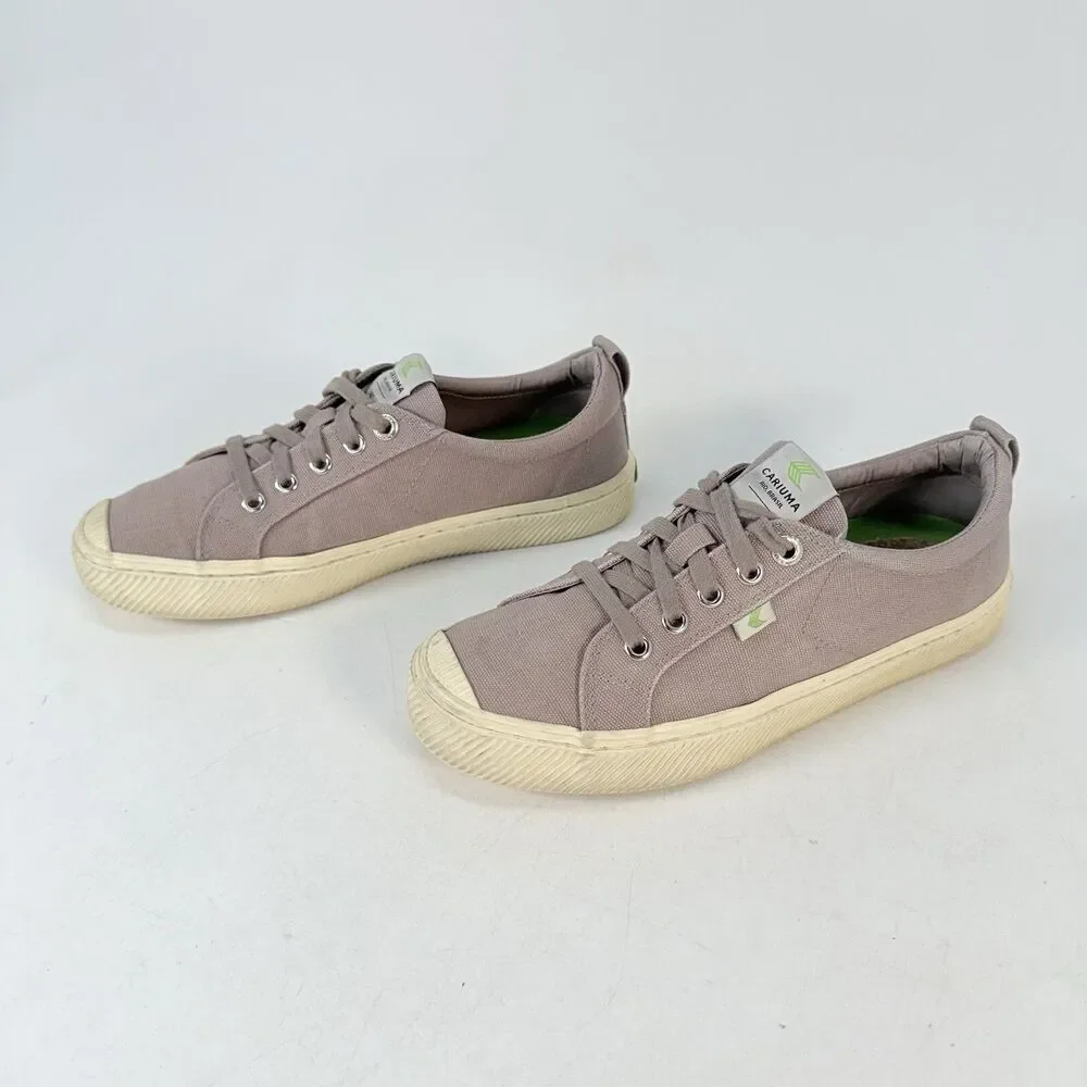 Cariuma Rio Brasil Low Canvas Grey Sneakers Shoes Womens Size 8 Men 6.5